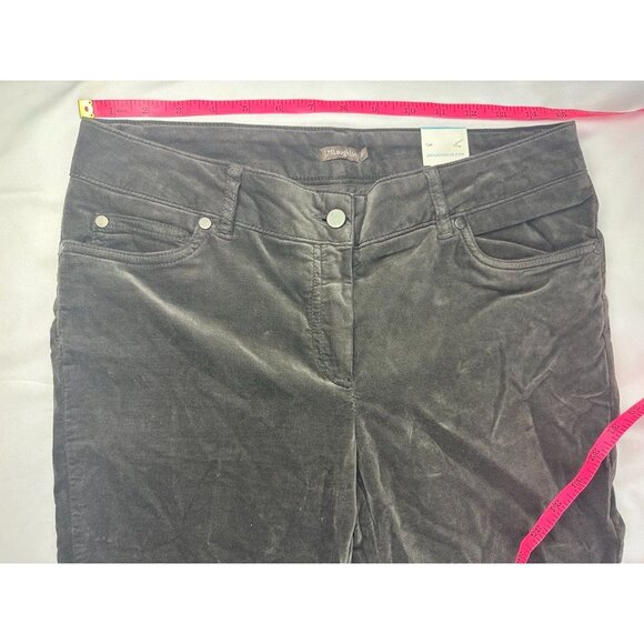 NEW J. McLaughlin Womens Watson Velvet Pants Brown 6 Tapered - Picture 6 of 8